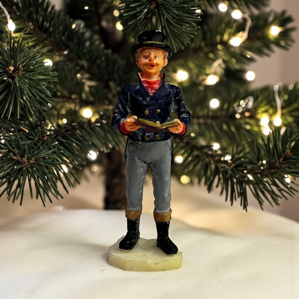 Lemax Caroller Man Colonial Village Christmas Village Figurine 1999